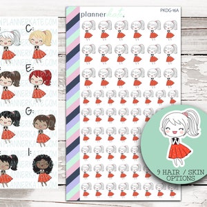 PKDG-16 || HAPPY Pk Doodles Planner Stickers (9 Variations)