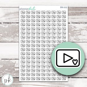 BW-3 || YOUTUBE Icon Sticker