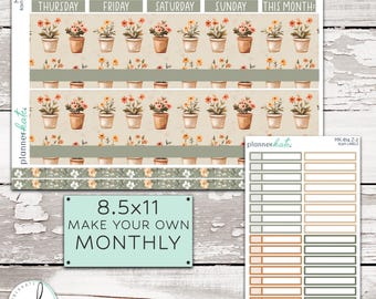 MK-814 Z - 8.5x11 "Make Your Own" Monthly Kit || "Sage & Honey"