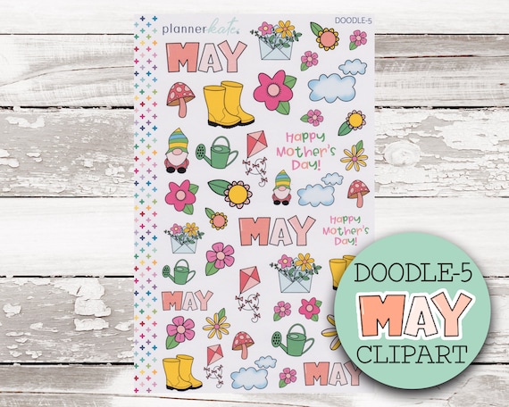 Doodle Art May Printable