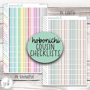 HOBO-001 || HOBONICHI COUSIN Checklist Stickers