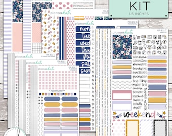 MK-802 WEEKLY || "Fresh Start" - Weekly Kit Planner Stickers