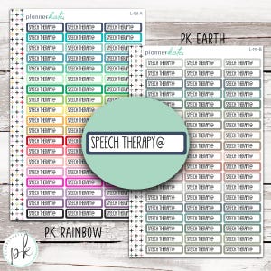 L-131 || SPEECH THERAPY Color Script Stickers