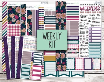 KIT-540 WEEKLY || "Jewels" - Weekly Kit Planner Stickers