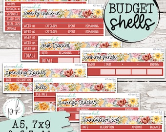 50% Off! KIT-641 BUDGET || &quot;Colors of Autumn&quot; - Budget Shell - 7x9, A5 and 8.5x11