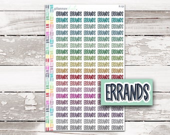 R-131 || ERRANDS Large Script Stickers