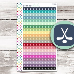 I-1055 || HOCKEY Itty Bitty Icon Stickers