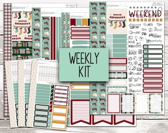 MK-560 WEEKLY || "Stocking Stuffers" - Weekly Kit Planner Stickers