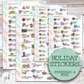 DOODLE-23-26 || HOLIDAY Planner Stickers - Standard + Mini Size (S-1569 S-1570)