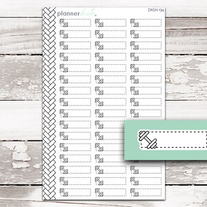 DASH-134 || WORKOUT / WEIGHT Dash Icon Planner Stickers