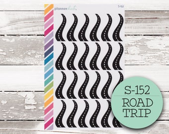 50% Sale! S-152 ||  ROAD TRIP Planner Stickers