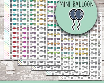 V-61 || MINI BALLOON Doodle Stickers