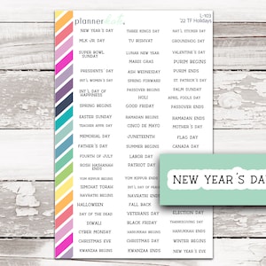 L-103 || 2022 Kit &quot;Type Font&quot; Holidays
