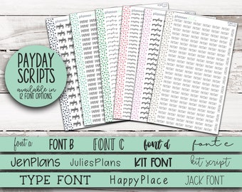 FONT-7 || PAYDAY Scripts - 12 Font Options