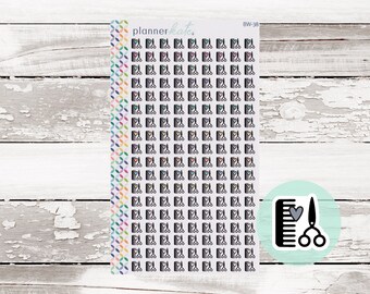 BW-38 || HAIRCUT / HAIR Appt Icon Sticker