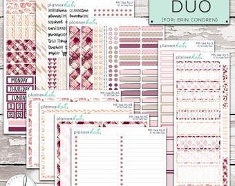 MK-744 EC A5 Daily Duo || "Warmth" A5 Erin Condren Daily Duo