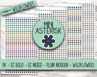 V-59 || MINI ASTERISK Doodle Stickers