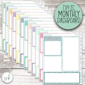 MNTH-003 || EC 7x9 Monthly Dashboard - EC Colorway