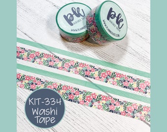 Final Sale! KIT-334 Washi Tape (15mm & 6mm set) - SWEET SUMMERTIME