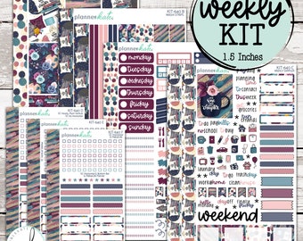 50% Off! KIT-640 WEEKLY || &quot;One More Chapter&quot; - Weekly Kit Planner Stickers
