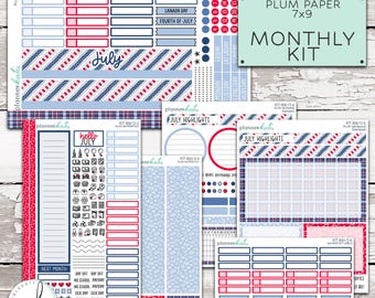 KIT-830 O - PLUM 7x9 Monthly || "All American"