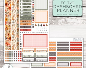 KIT-745 7x9 Dashboard Planner || "Fall Fling" Weekly - Erin Condren