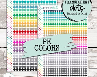 TRAN-1 || PK Colors Transparent Dots - Standard & Mini