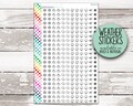 W-101 || MINI WEATHER DOT Planner Stickers (Mixed & Individual Options)