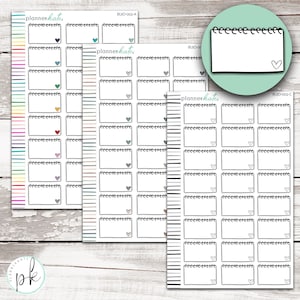 BUJO-002 || DOODLE BOX Planner Stickers