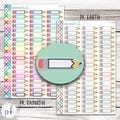 L-113 ||  Pencil Label Planner Stickers