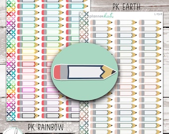 L-113 ||  Pencil Label Planner Stickers