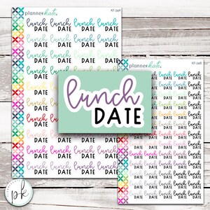 KF-24 || "LUNCH DATE" Kit Font Scripts - Standard & Mini Size