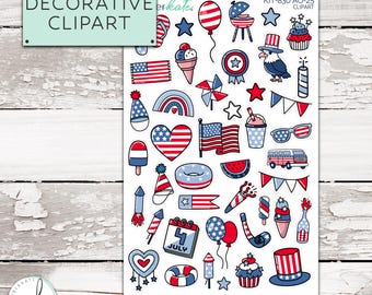 KIT-830 CLIPART || "All American" Kit Add Ons