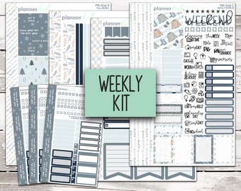 MK-504 WEEKLY || "Brrrrr It's Cold" - Weekly Kit Planner Stickers