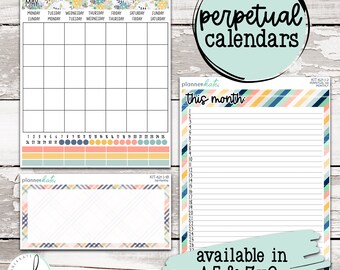 KIT-621 J || "One Of A Kind" Perpetual Calendars - A5 / 7x9