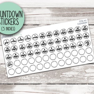 STK-117 || Countdown Stickers - Neutral