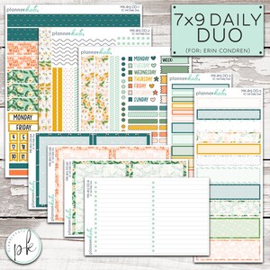 MK-813 EC 7x9 DAILY Duo || "Grace & Grit" 7x9 Erin Condren Daily Du