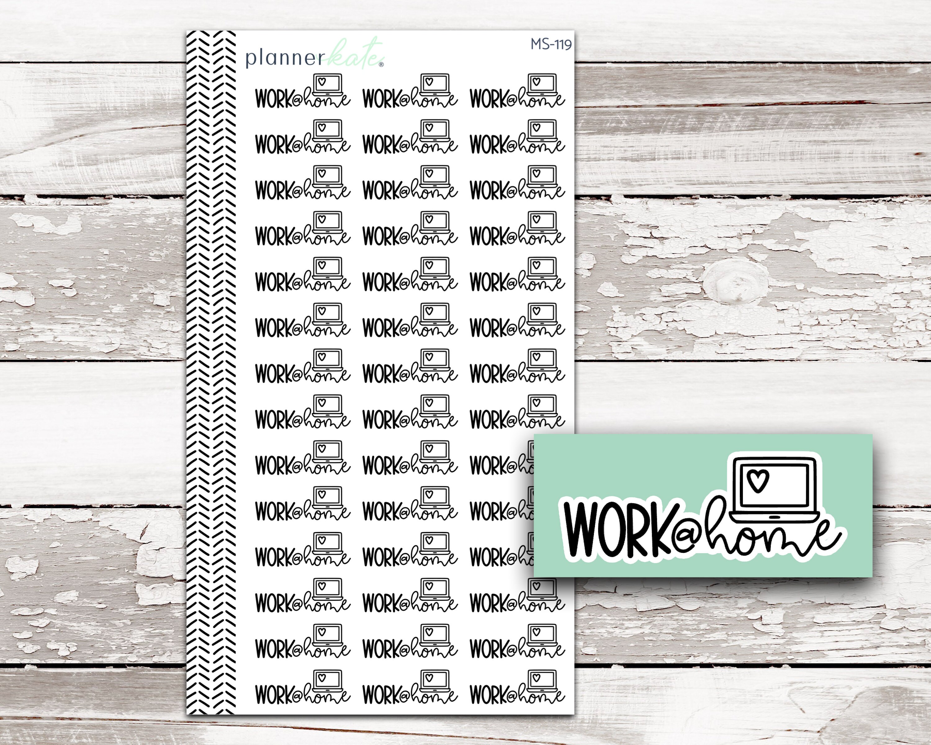 Calendar Stickers For Planning and Reminders 119 Stickers per Sheet 11  Sheets