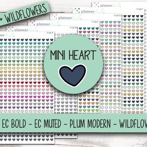 V-54 Mini Heart Doodle Stickers image 1