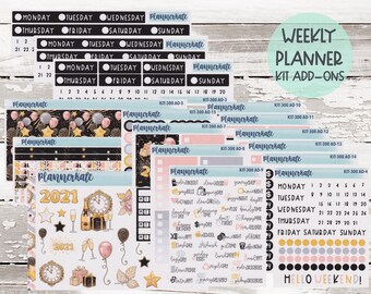 Sale! KIT-300 ADD ONS || "Goodbye 2020!" Kit Planner Stickers - 2021 Full Kits