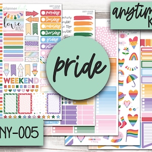 ANY-005 || RAINBOW PRIDE - Weekly Kit Planner Stickers