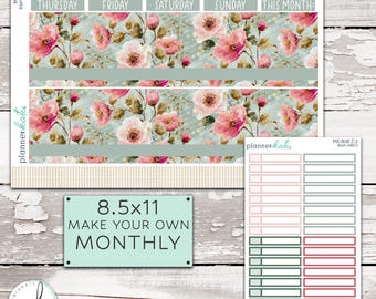 MK-808 Z - 8.5x11 "Make Your Own" Monthly Kit || "Linen Bloom"