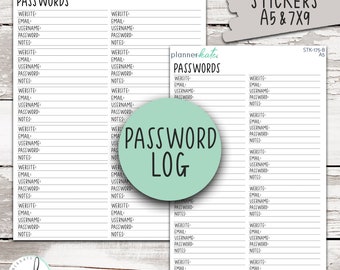 STK-175 || Password Log Dashboard Sticker