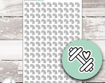 BW-16 || WEIGHT / DUMBBELL Icon Sticker