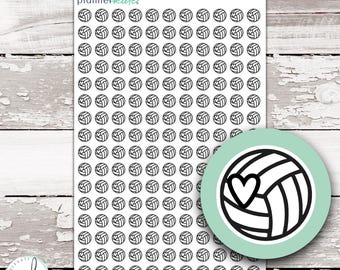 BW-46 // Pegatina con icono de voleibol
