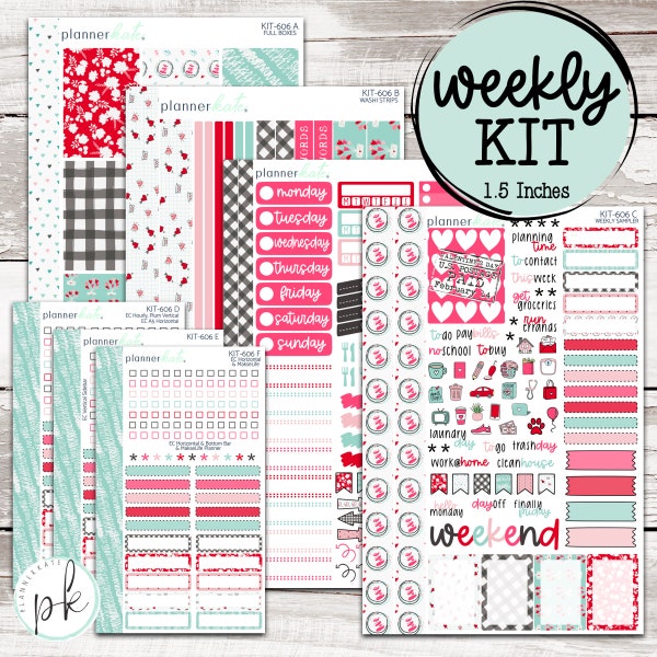 KIT-606 WEEKLY || "Signed Sealed Delivered" - Weekly Kit Planner Stickers