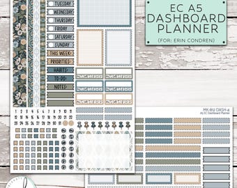 MK-812 A5 Dashboard Planner || "Timeless" Weekly - Erin Condren