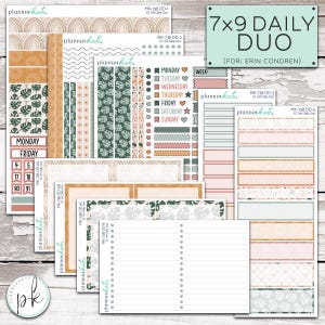 MK-738 EC 7x9 DAILY Duo || &quot;Vibes&quot; 7x9 Erin Condren Daily Du