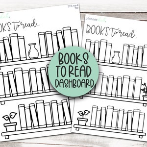 STK-114 || BOOKS to READ Dashboard Sticker