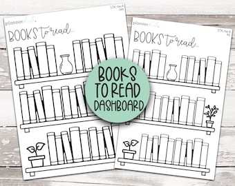 STK-114 || BOOKS to READ Dashboard Sticker